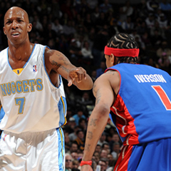 NBA ピストンズ vs ナゲッツ　2009/1/9